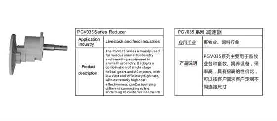 艾思捷定制款PGV035系列減速機--應用在畜牧業、飼料行業.jpg
